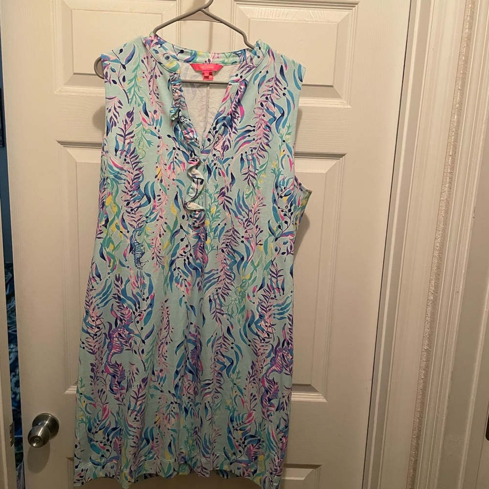 Lilly Pulitzer sherryn  shift dress in “ Blue Oasis”